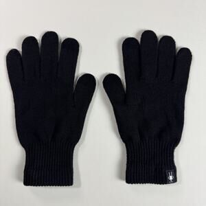 Smartwool Merino Wool Liner Gloves Unisex M Black Touchscreen Lightweight Knit